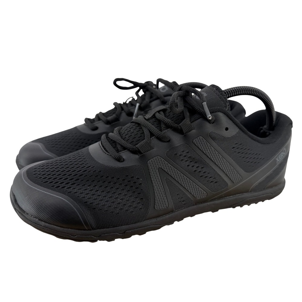 Xero Shoes HFS II Mens 10 Black Minimalist Barefoot Road Running Shoes XY02-06